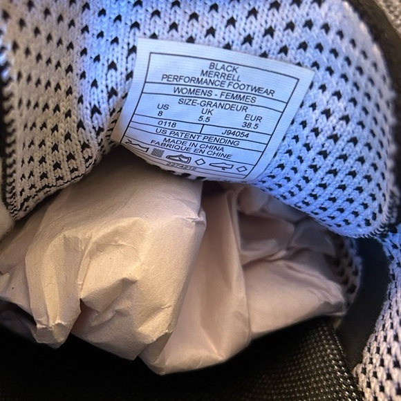 Merrill Women’s Around Town City Lace Knit Sneakers Black & White Size 8 - Picture 10 of 10